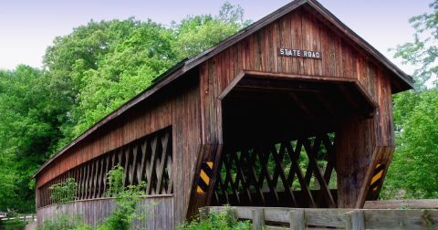 The Enchanting County In Ohio That's Home To 18 Covered Bridges