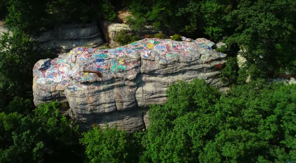 The Hidden Rock In Kentucky That’s Now A Massive Piece Of Art