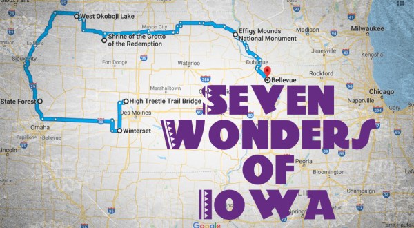 This Scenic Road Trip Takes You To All 7 Wonders Of Iowa