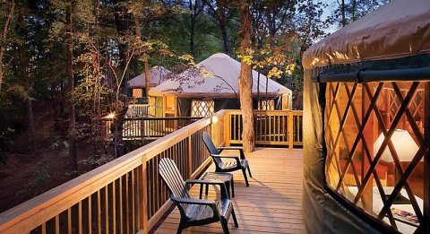 This Virginia Park Has A Yurt Village That's Absolutely To Die For