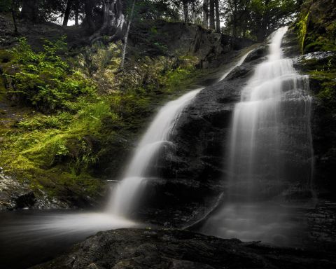 Your Kids Will Love This Gorgeous Waterfall Hike In Maine That's Under A Mile
