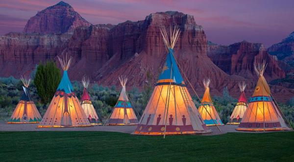 Spend The Night Under A Teepee At This Unique Utah Campground