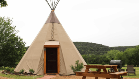 Spend The Night Under A TeePee At This Unique Texas Campground