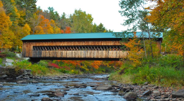 This Delightful Covered Bridge In Massachusetts Is Perfect For A Fall Drive