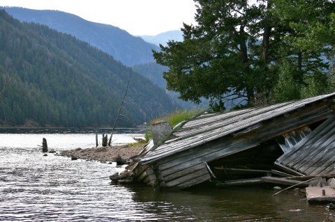 This Hidden Montana Lake Shows The Remnants Of A Darker Time