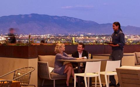 This Hotel Has One Of The Best Rooftop Restaurant Views In The Southwest