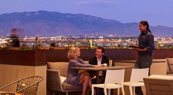 This Hotel Has One Of The Best Rooftop Restaurant Views In The Southwest
