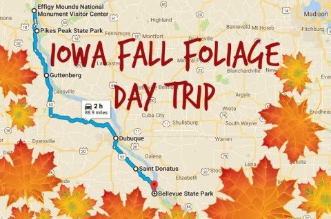This 2-Hour Drive Through Iowa Is The Best Way To See This Year's Fall Colors
