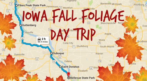 This 2-Hour Drive Through Iowa Is The Best Way To See This Year’s Fall Colors