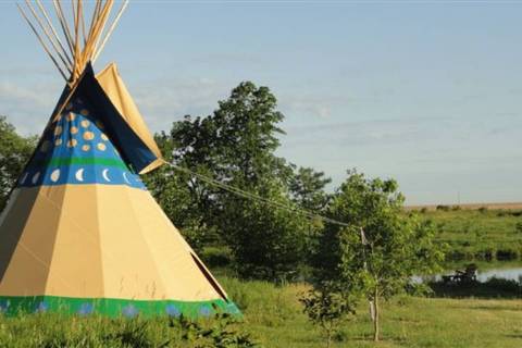 Spend The Night Under A TePee At This Unique Iowa Campground