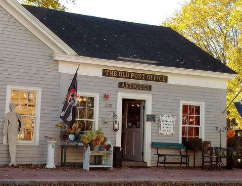 This 2-Story Antique Shop In Rhode Island Used To Be An Old Post Office