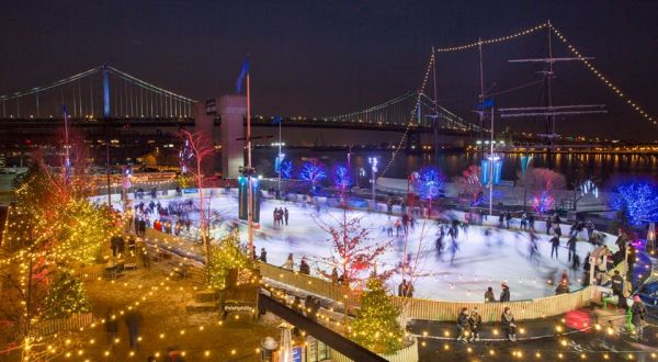 Glide Across The Largest Ice Skating Rink In Pennsylvania For An Unforgettable Outdoor Adventure