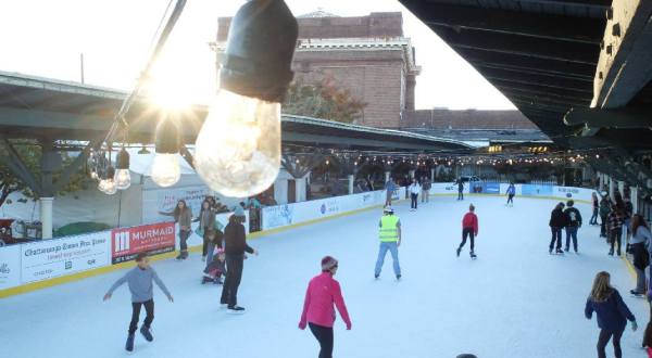 Glide Across The Largest Ice Skating Rink In Tennessee For An Unforgettable Outdoor Adventure