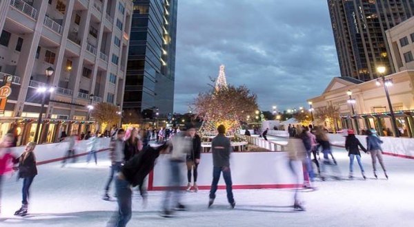 Glide Across The Largest Ice Skating Rink In Georgia For An Unforgettable Outdoor Adventure