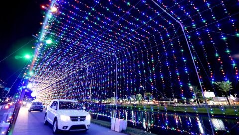 Take A Dreamy Ride Through The Largest Drive-Thru Light Show In Florida, The Daytona Magic Of Lights