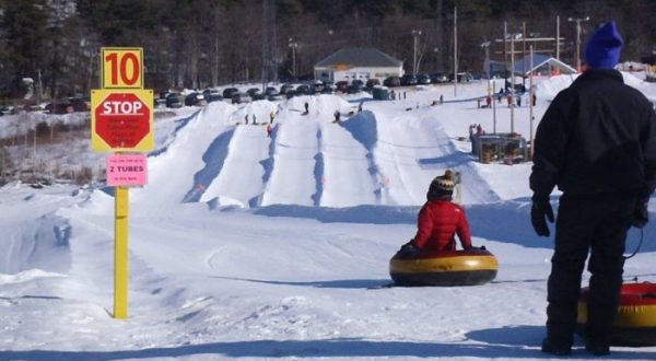 Take This Maine Tube Ride For An Epic Winter Adventure