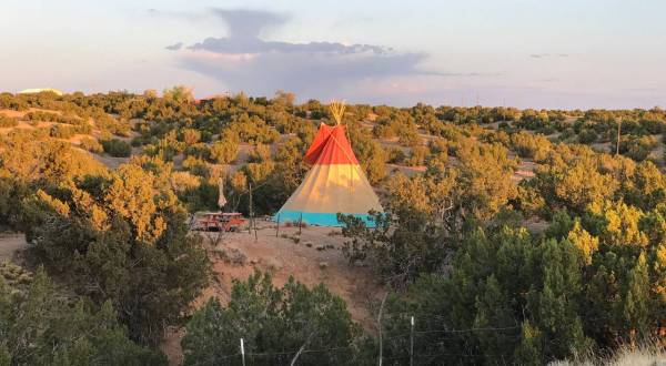 You’ll Never Forget Your Stay At This Enchanting Tipi Hiding In The New Mexico Desert