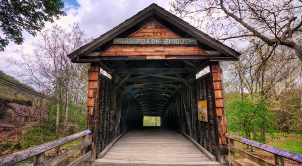 One Of The Most Unique Covered Bridges In America Is Right Here In Virginia