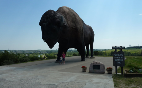 The World's Largest Buffalo Monument Is Right Here In North Dakota And You'll Want To Visit