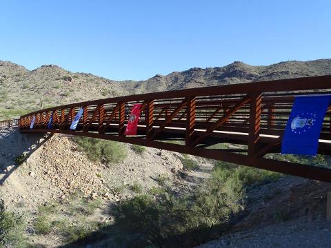 Cross This Massive Bridge Into A Mystical Arizona Mountain Range