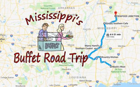 Eat To Your Heart's Content Along This Mississippi Buffet Road Trip