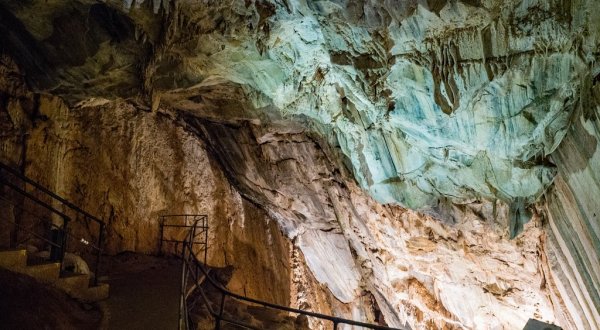Venture Nearly 160-Feet Deep Below The Earth At These One Of A Kind Caverns In Northern California