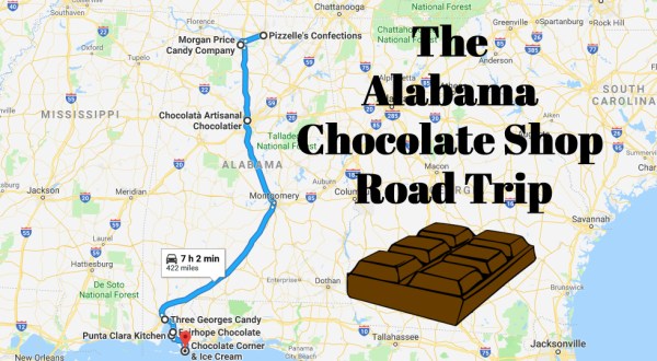 The Sweetest Road Trip In Alabama Takes You To 7 Old School Chocolate Shops