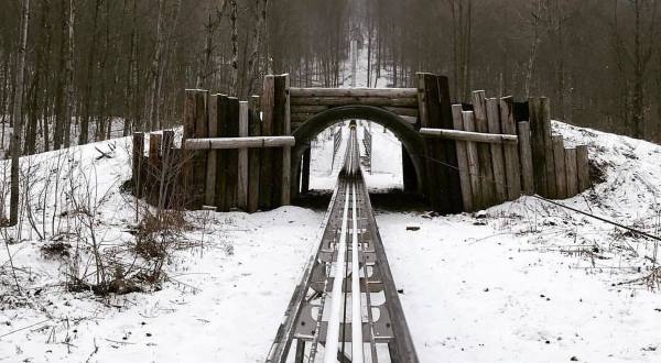 The Winter Coaster In New York That Will Take You Through A Snowy Mountain Wonderland
