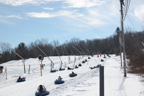 The Country's Most Underrated Snow Tubing Park In Massachusetts Is Ski Ward Ski Area And It's A Blast To Visit