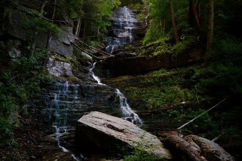 The Vermont Trail That Leads To A Stairway Waterfall Is Heaven On Earth