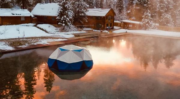 Watching Snow Fall From This One Hot Spring Resort In Idaho Is Basically Heaven