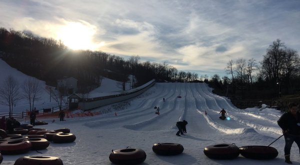 The Country’s Best Snow Tubing Park In Pennsylvania Is Roundtop Mountain Resort And It’s A Blast To Visit
