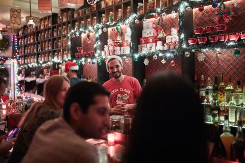 Get Into The Spirit Of The Season At This Christmas-Themed Bar In Rhode Island