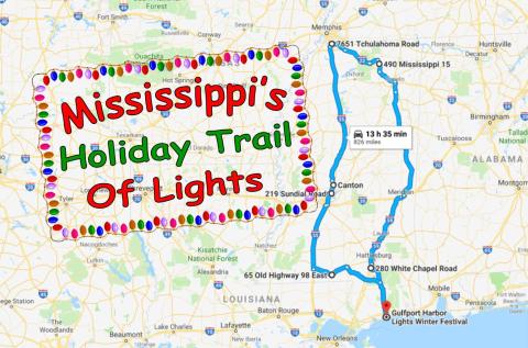 Everyone Should Take This Spectacular Holiday Trail Of Lights In Mississippi This Season