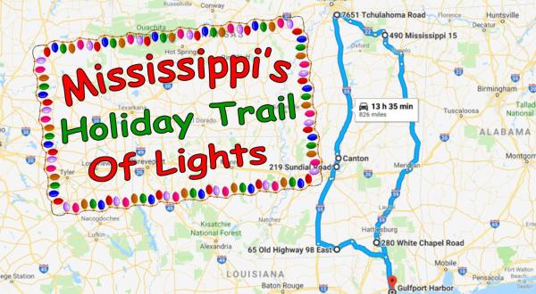 Everyone Should Take This Spectacular Holiday Trail Of Lights In Mississippi This Season