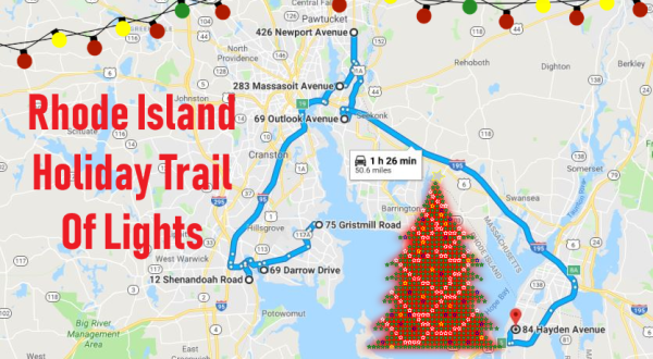 Everyone Should Take This Spectacular Holiday Trail Of Lights In Rhode Island This Season