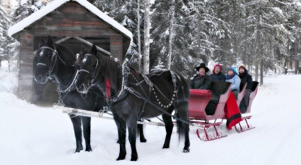 This 45-Minute Montana Sleigh Ride Takes You Through A Winter Wonderland