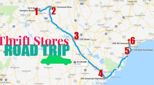 This Bargain Hunters Road Trip Will Take You To The Best Thrift Stores In South Carolina