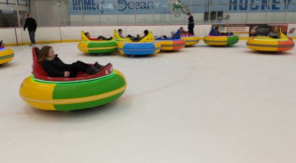 This New Jersey Ice Skating Rink Takes Bumper Cars To The Next Level