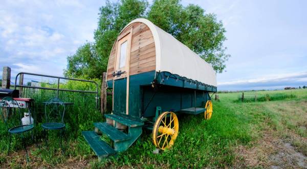 Few People Know You Can Sleep In An Actual Sheephearder’s Wagon In Montana