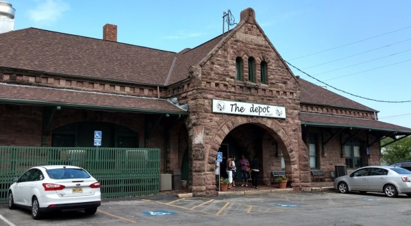 This Historic Kansas Train Depot Is Now A Beautiful Restaurant