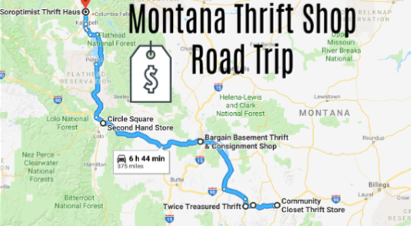 This Bargain Hunters Road Trip Will Take You To The Best Thrift Stores In Montana