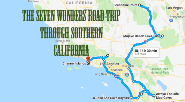 This Scenic Road Trip Takes You To All 7 Wonders Of Southern California