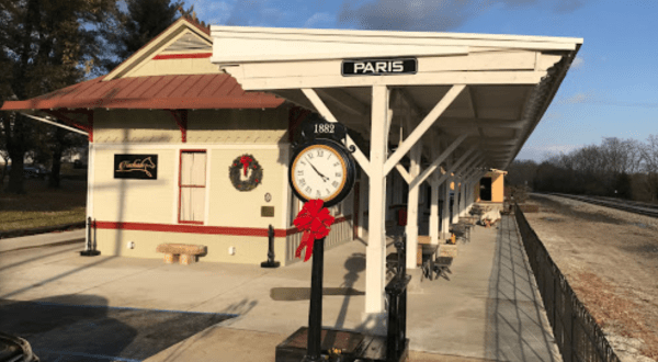 This Historic Kentucky Train Depot Is Now A Beautiful New Restaurant Right Along The Tracks