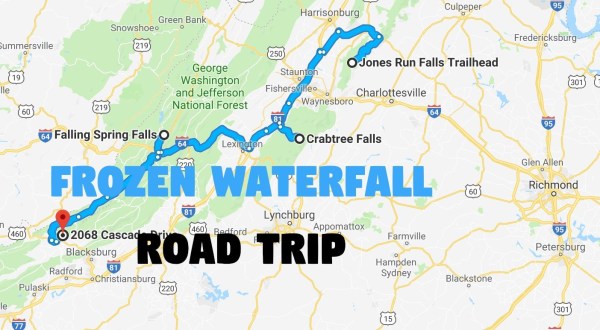 This Dazzling Frozen Waterfall Road Trip Through Virginia Is The Perfect Winter Outing