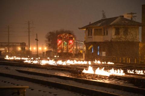 Chicagoans Just Intentionally Set Their Train Tracks On Fire And Here's Why