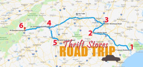 This Bargain Hunters Road Trip Will Take You To The Best Thrift Stores In North Carolina