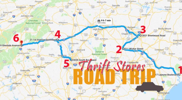 This Bargain Hunters Road Trip Will Take You To The Best Thrift Stores In North Carolina