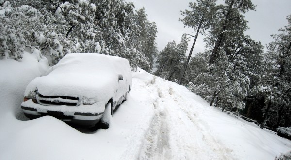 Non-Stop Snow And Cold Have Been Hitting Arizona – And There’s More Coming