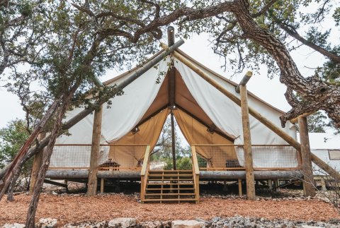 Spend A Night Under The Stars At This Glamorous Camping Destination Near Austin